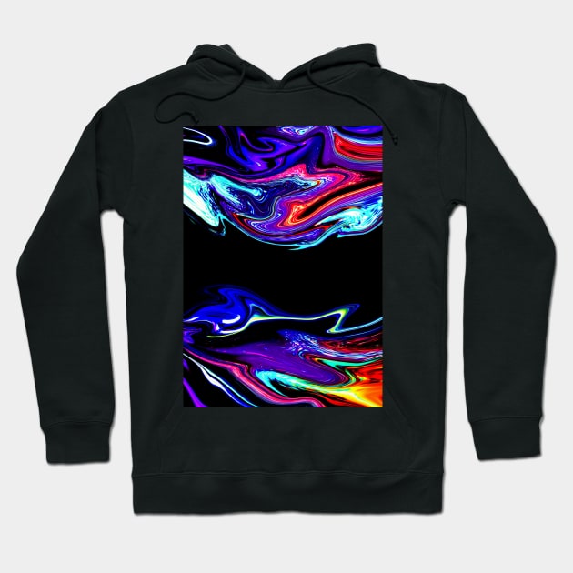 Neon Reflection Hoodie by quilimo